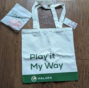 [FREE*] Halara Canvas Tote and Scrunchie